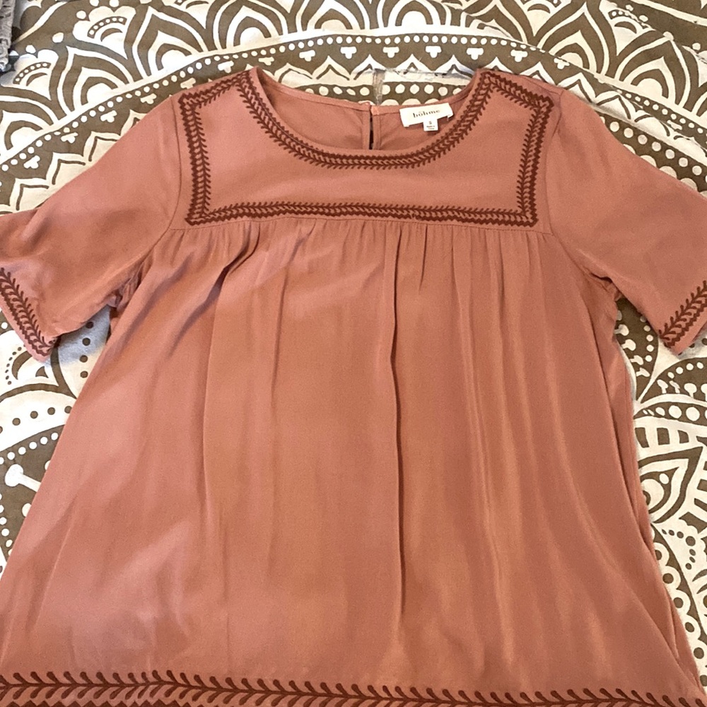 Bohme Embroidered Mauve Blouse | small